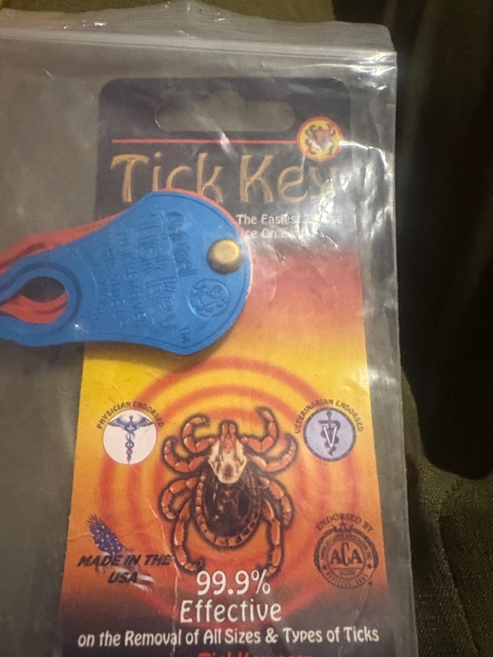 Tick Removal Tool - Blue